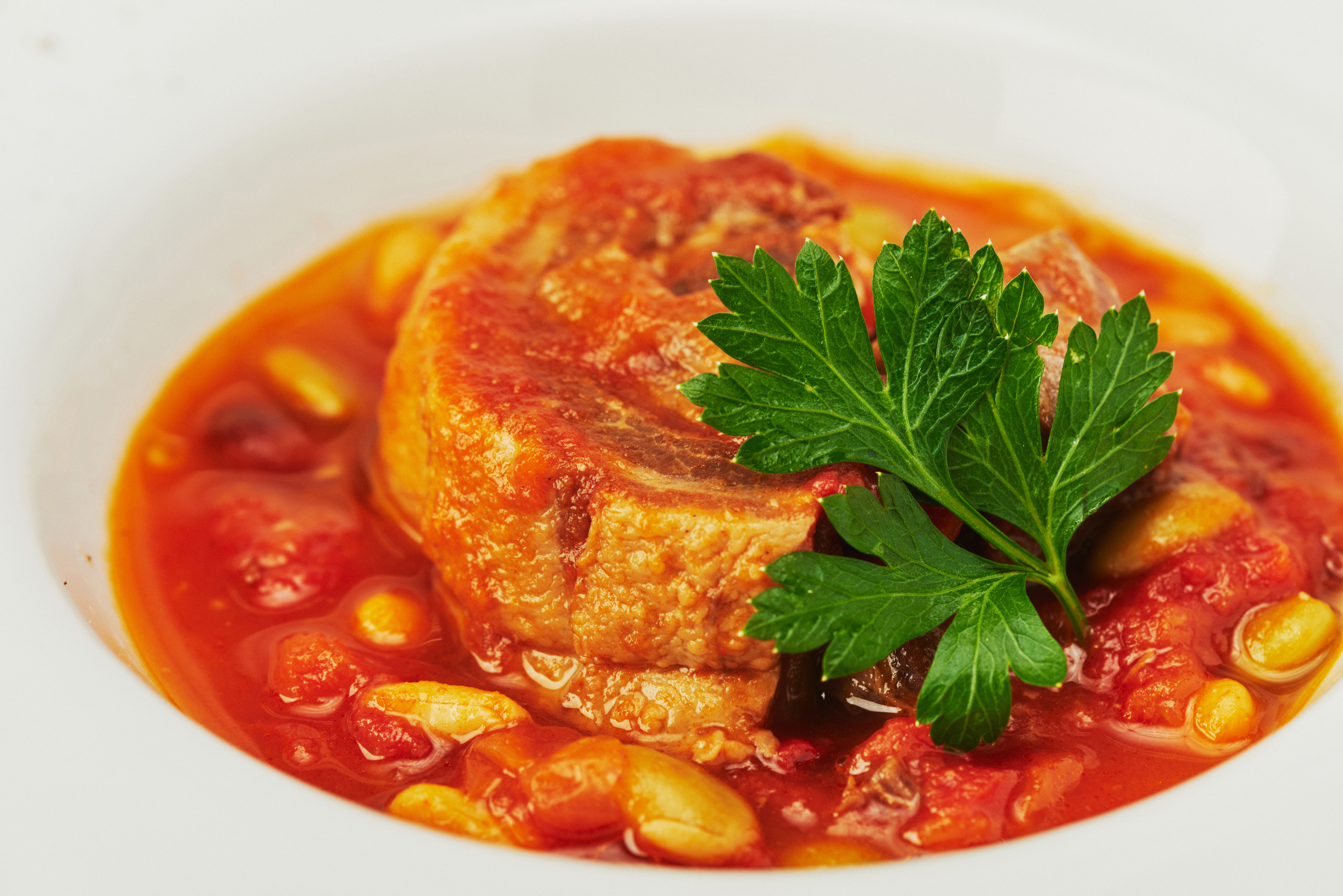 猪と豆のトマト煮込み