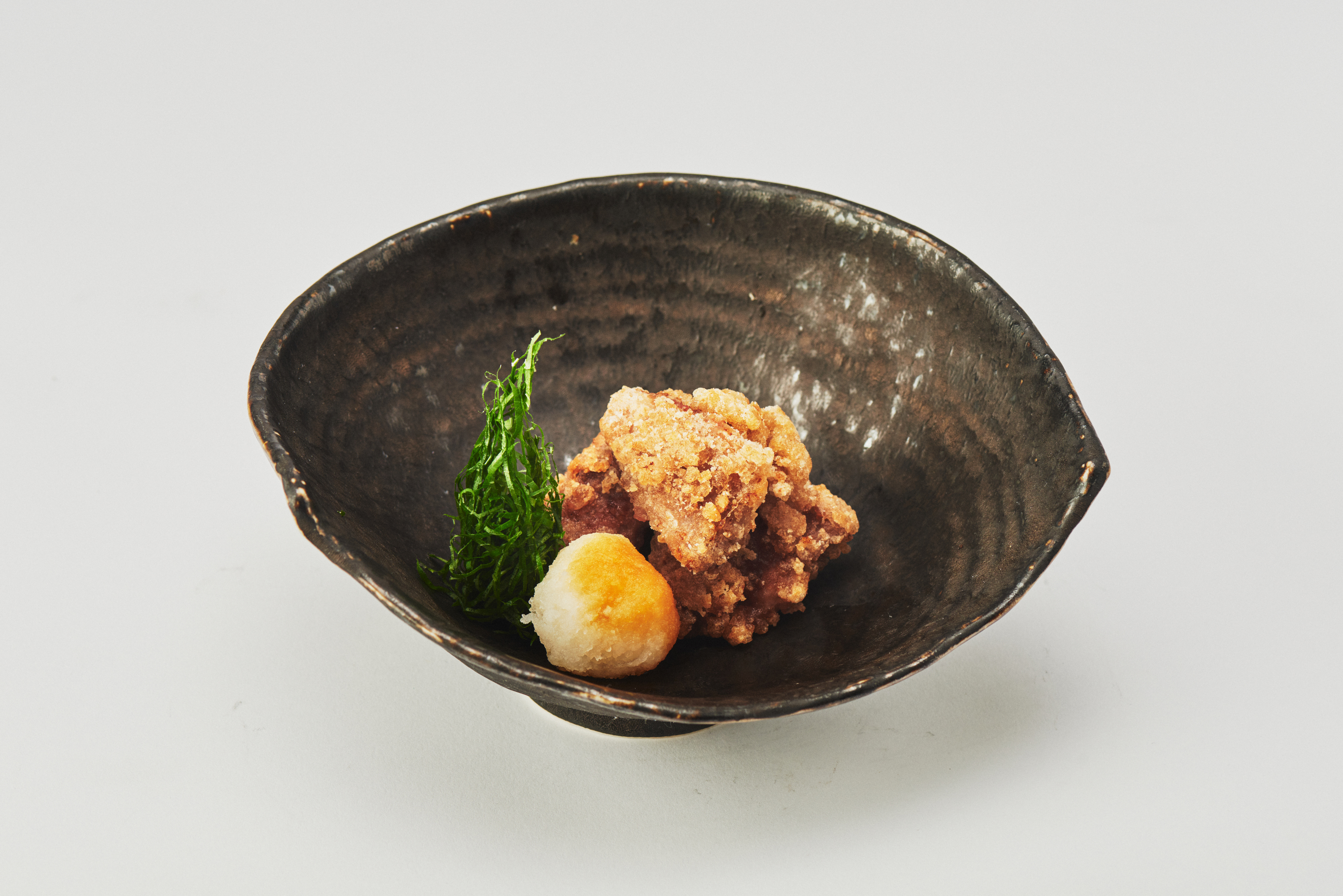 鹿肉竜田揚げしそおろし添え
